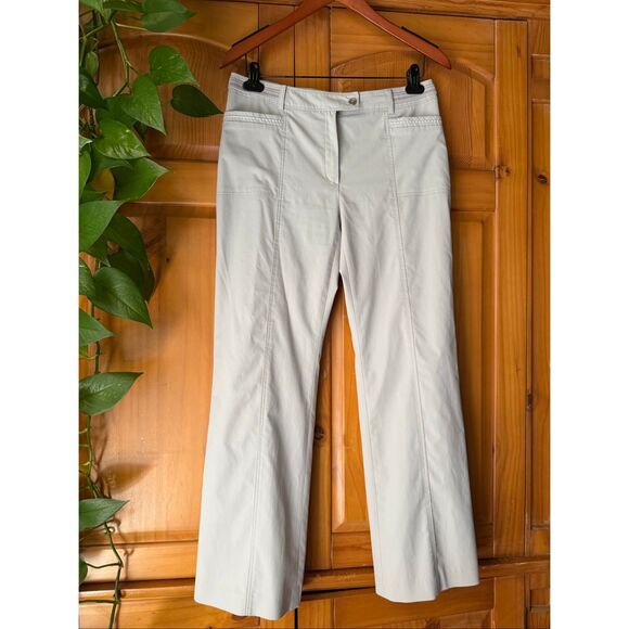 Crocodile Ladies Light Gray Pants Women’s Size S / 4–6 – Straight Leg Casual Tro - Picture 3 of 12